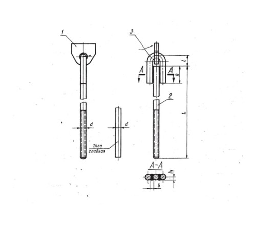 Проушины с тягой подвесок стальных трубопроводов в Кобрине