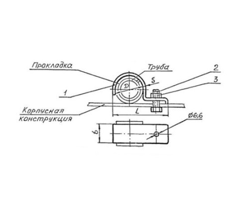 Подвески судовых трубопроводов Тип 6 в Кобрине
