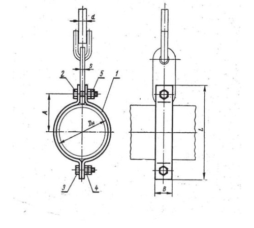 Хомуты укороченные горизонтальных трубопроводов в Кобрине