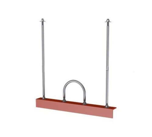 Подвески одной трубы на опорном уголке в Кобрине