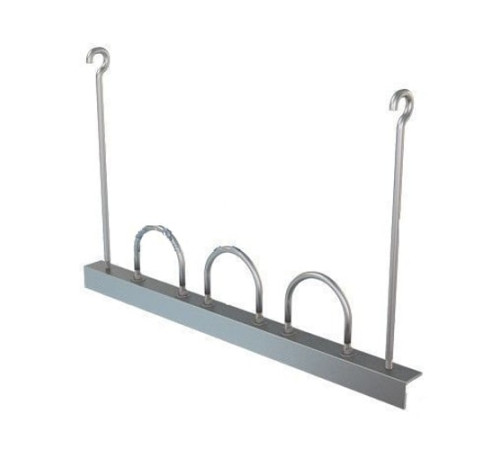 Подвески трех труб на опорном уголке в Кобрине