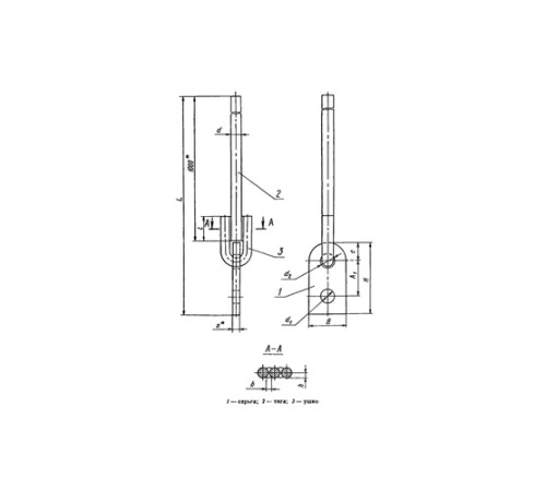 Тяги с серьгой для подвесок трубопроводов в Кобрине