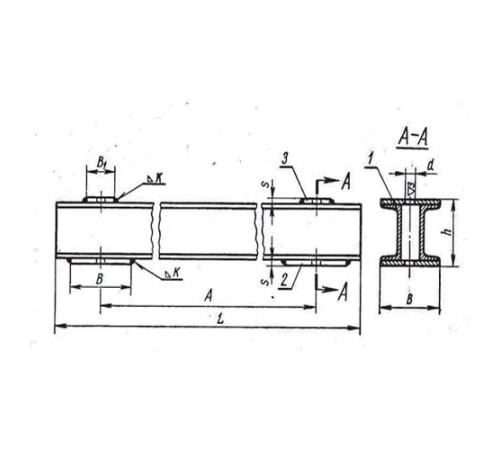 Балки опорных подвесок трубопроводов в Кобрине