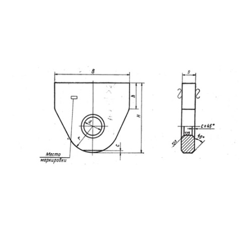 Проушины подвесок стальных трубопроводов в Кобрине