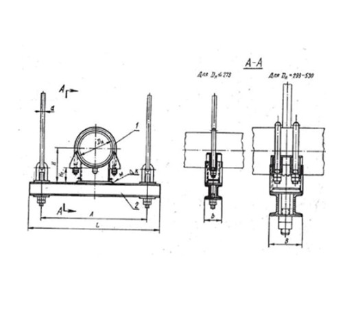 Блоки опорные хомутовые подвесок трубопроводов в Кобрине