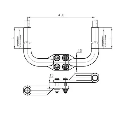 Аппаратные зажимы типа 2А4А в Кобрине для ЛЭП