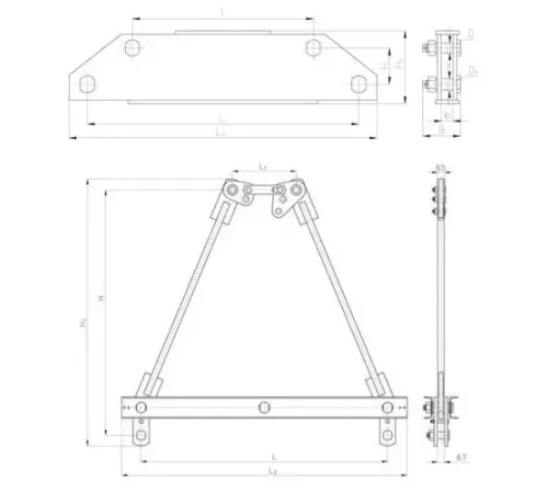 Коромысла типа 2КД2 в Кобрине для воздушных ЛЭП