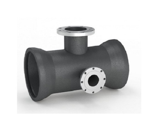 Тройники раструб-фланец с пожарной подставкой чугунные в Кобрине