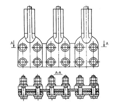 Аппаратные зажимы типа 3А4А в Кобрине для ЛЭП