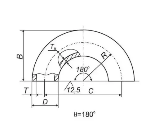 Отводы 180° ВУС в Кобрине для трубопроводов