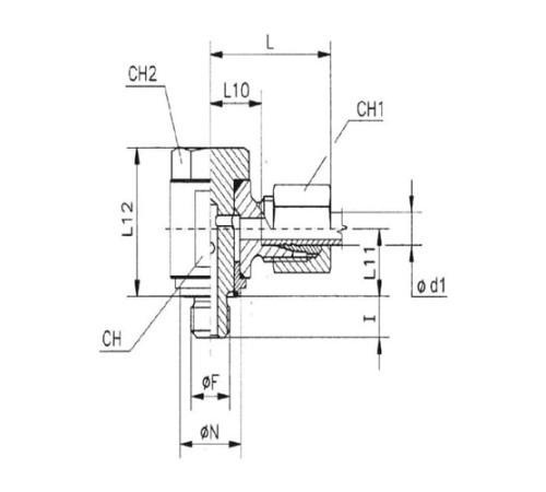 Угольники Banjo с уплотнительным кольцом TN111GG M в Кобрине