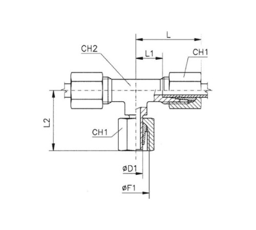 Тройники соединители (ш-г-ш) TN120 в Кобрине с доставкой