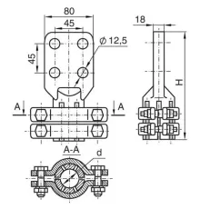 Аппаратные зажимы типа АШМ