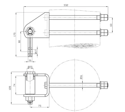 Узлы крепления КГТ-7-1 в Кобрине для ЛЭП