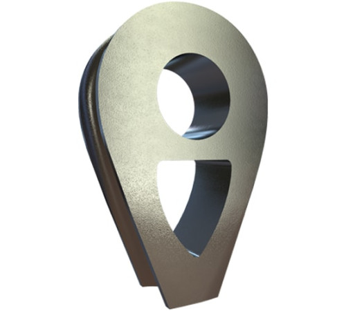 Коуши DIN 3091 стальные в Кобрине для канатов