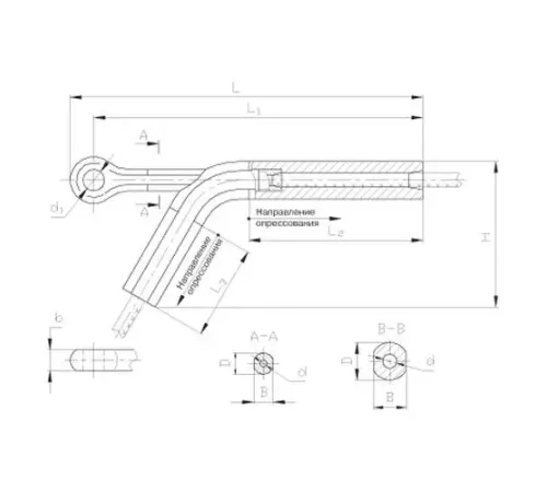 Натяжные прессуемые зажимы НАС в Кобрине для ЛЭП
