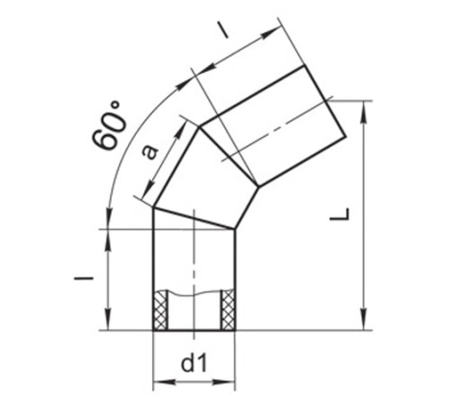 Оболочки на теплоизоляционные отводы 60° в Кобрине