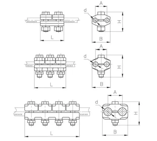 Плашечные зажимы типа ПА для ЛЭП в Кобрине