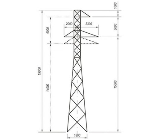 Переходные опоры ЛЭП в Кобрине и Беларуси