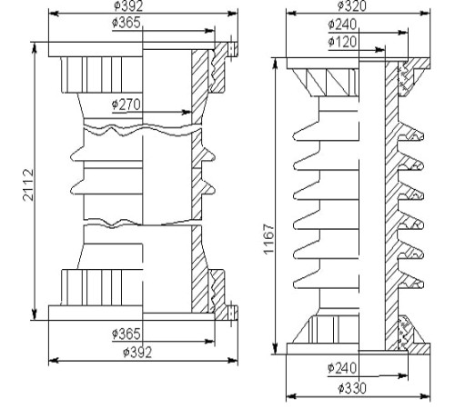 Покрышки для воздушных выключателей 150 кВ в Кобрине