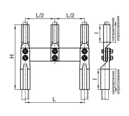 Переходные зажимы ППР для ЛЭП в Кобрине и Беларуси