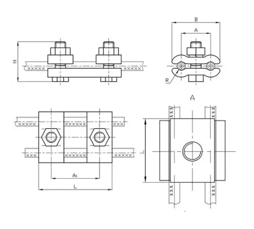 Плашечные зажимы типа ПС для ЛЭП в Кобрине
