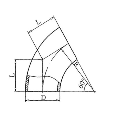 Теплоизоляционные отводы 60 градусов в Кобрине
