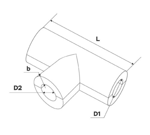 Теплоизоляционные равнопроходные тройки в Кобрине