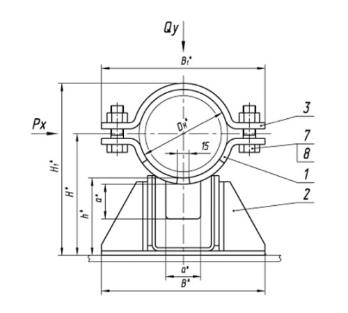Опоры ТПР.08.38.00.000 в Кобрине для трубопроводов
