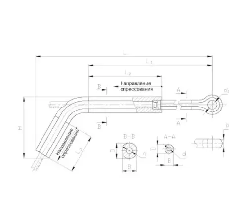 Натяжные прессуемые зажимы ТРАС в Кобрине для ЛЭП