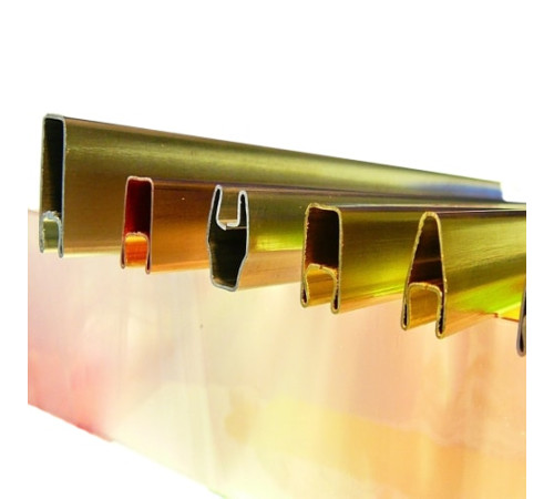 Декоративные латунные профили в Кобрине для стекла