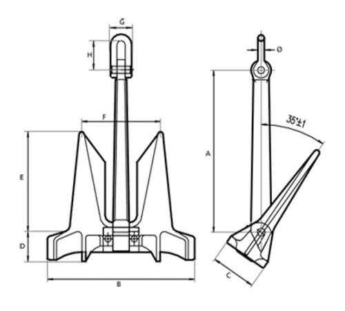 Якоря HHP для судостроения в Кобрине