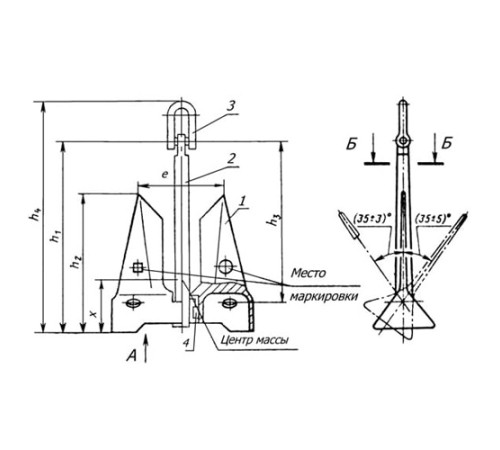 Якоря повышенной держащей силы в Кобрине для судостроения